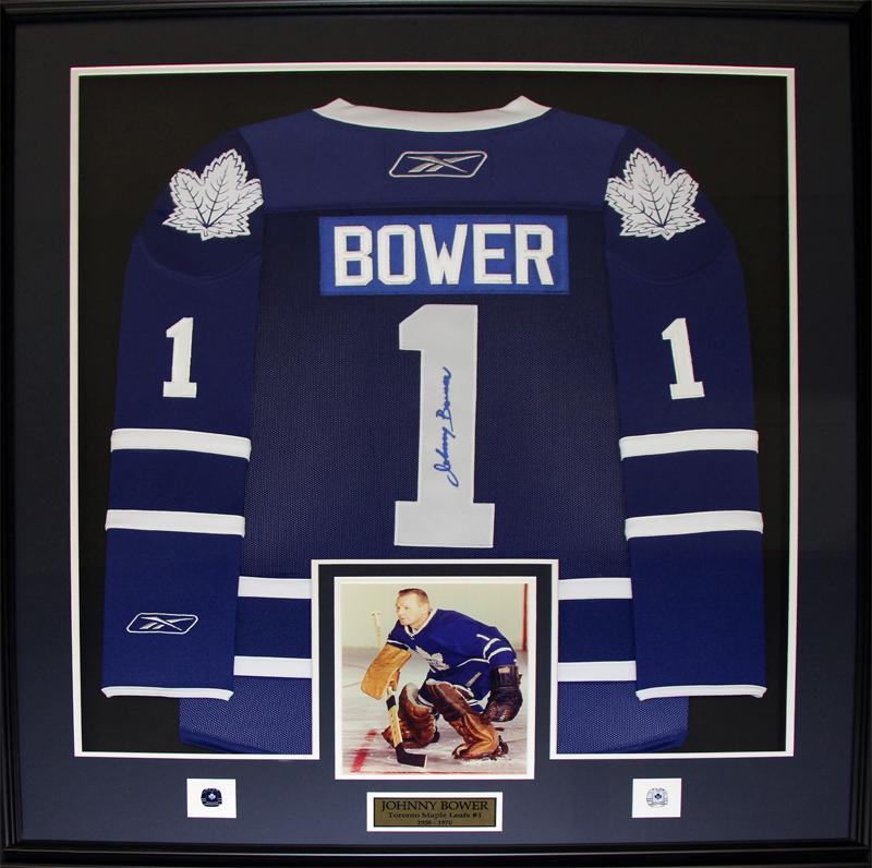 johnny bower signed jersey