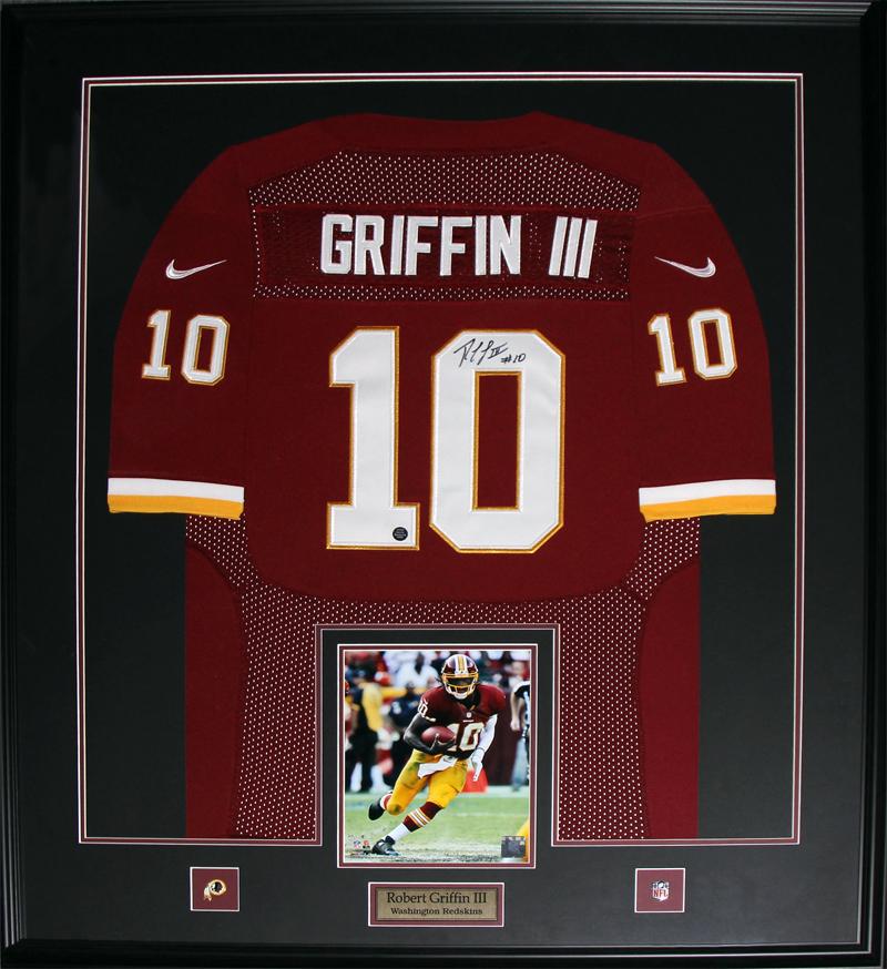 Robert Griffin III Autographed Framed Redskins Jersey - The Stadium Studio