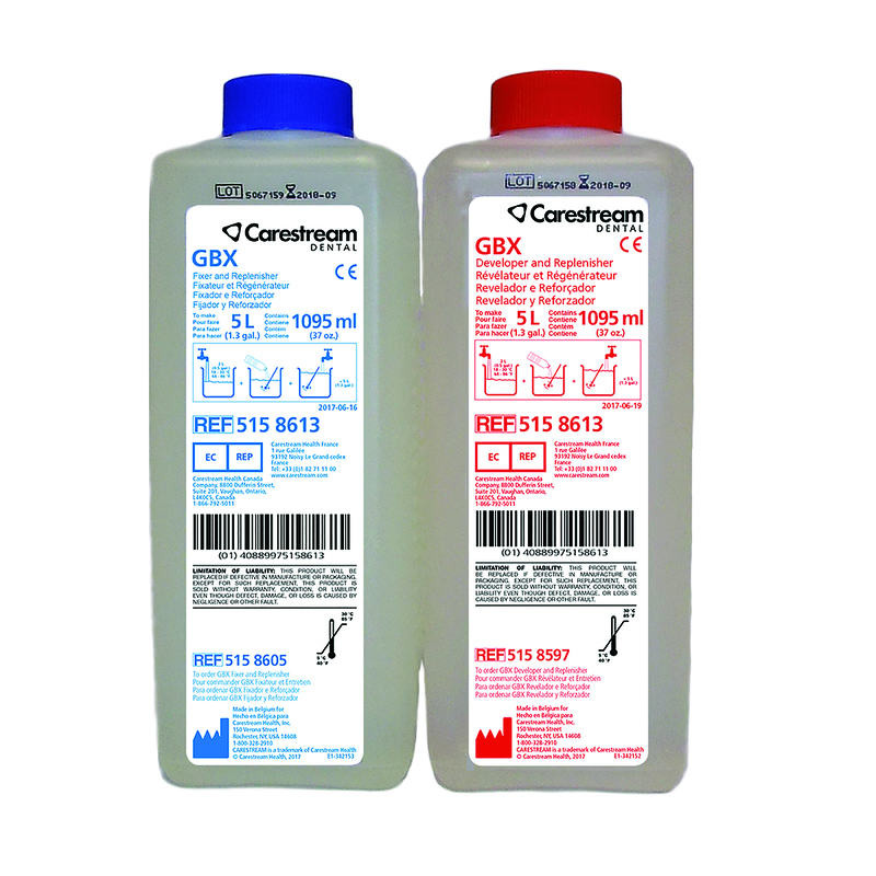 Kodak 5158613 Carestream GBX X-Ray Film Developer & Fixer Twin