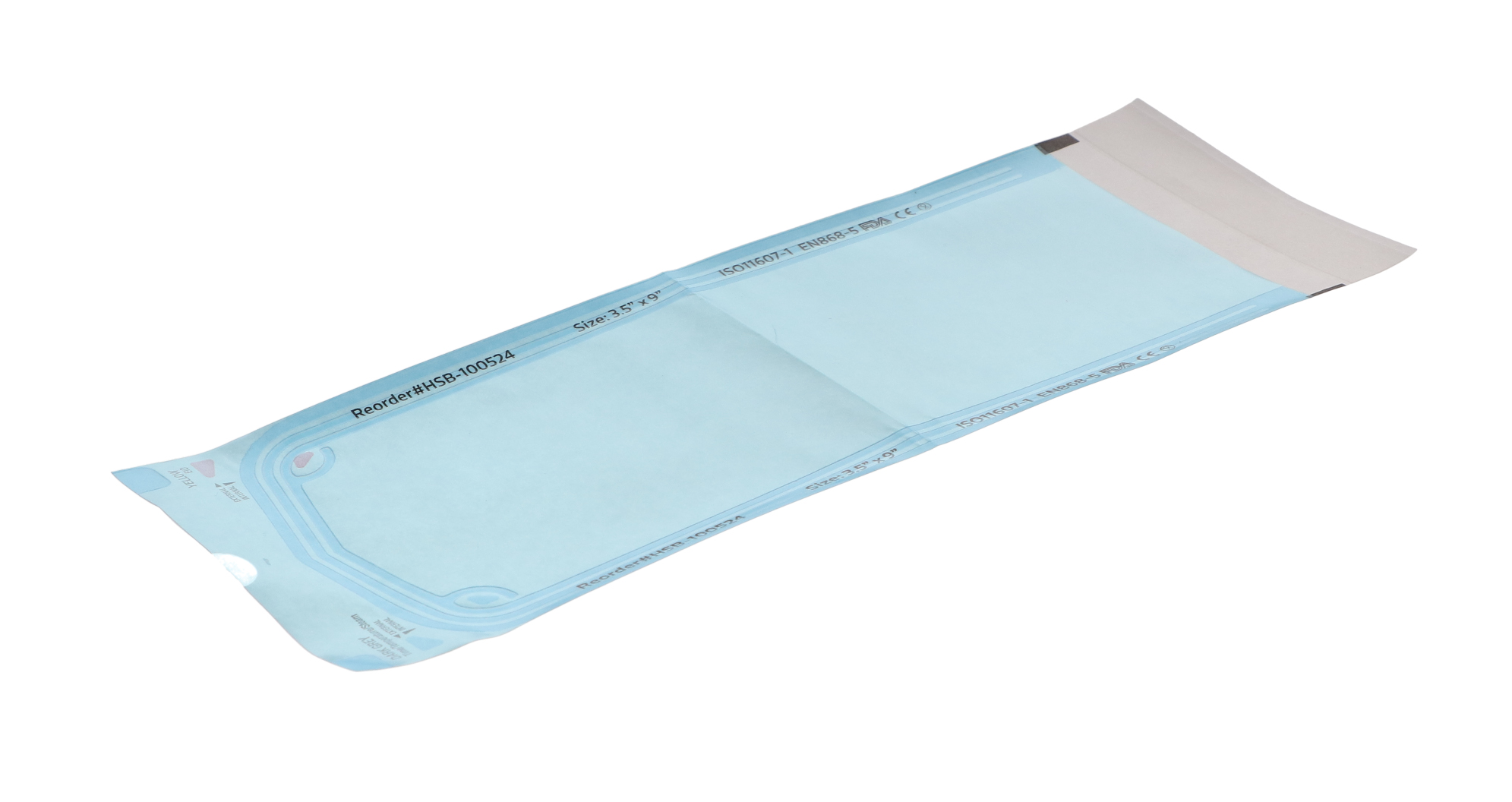 House Brand Dentistry 100524 SelfSealing Sterilization Pouches 3.50" x