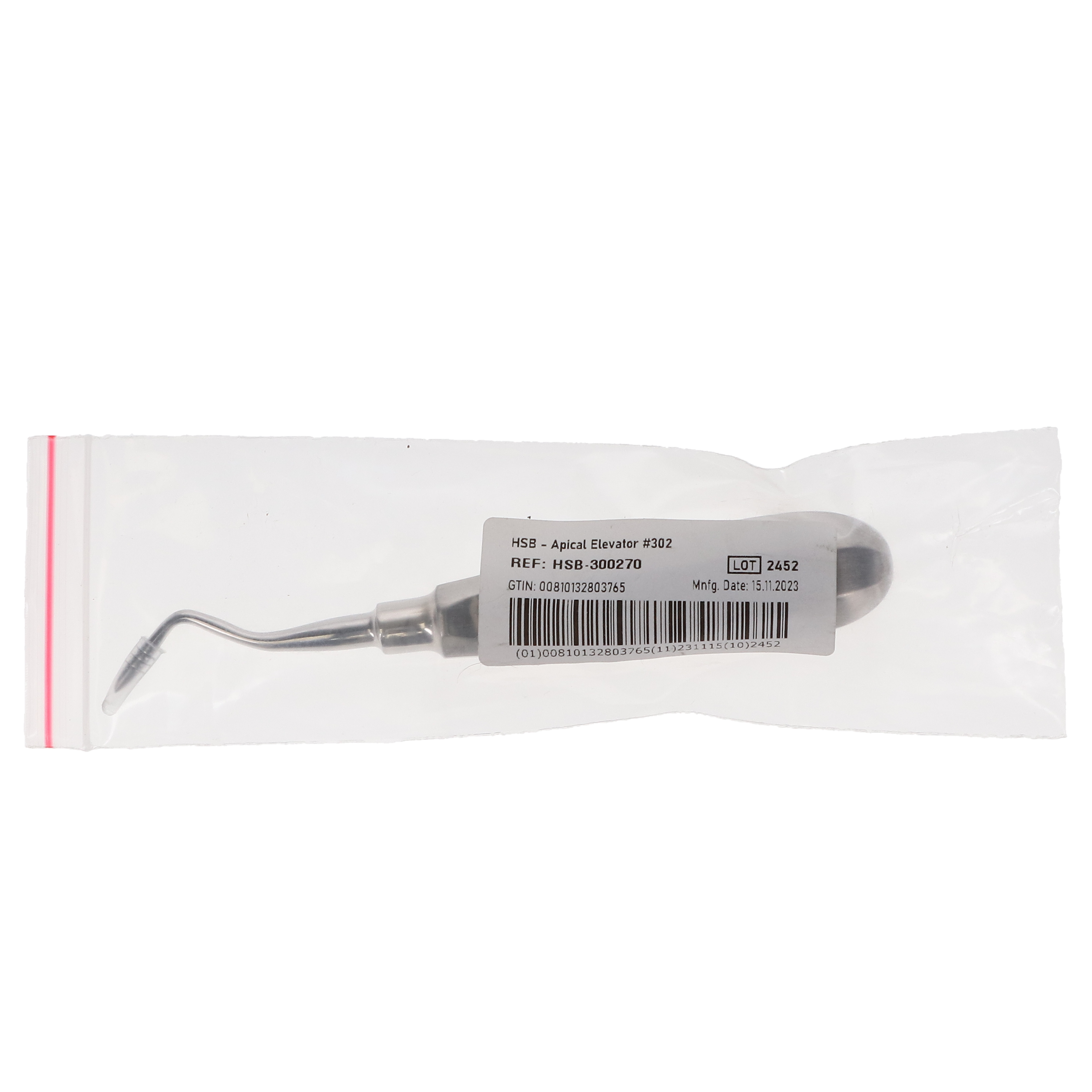 脂肪冷却 顎用ハンドル House Brand Dentistry 300270 HSB Single End Apical Elevator #302