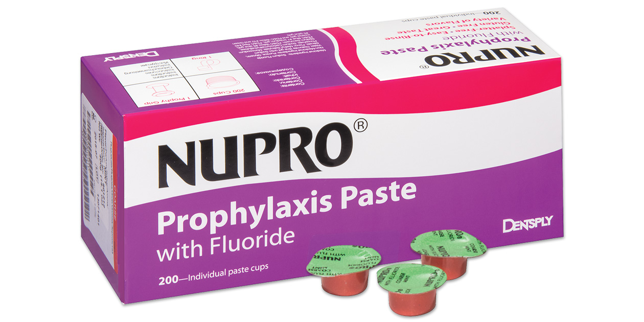 Dentsply 801318 Nupro Prophy Paste Cups Medium Orange Vanilla Fluoride