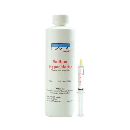 Vista Dental 317008 Sodium Hypochlorite Endodontic Solution 6 16 Oz